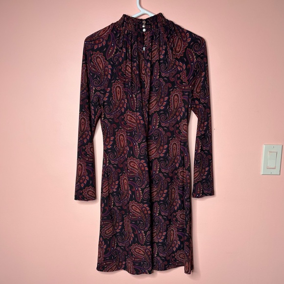 TOMMY HILFIGER Paisley High Neck Dress - Picture 3 of 5